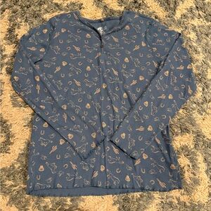 Bass Pro Shops Girls Long Sleeve Horse Themed Shirt